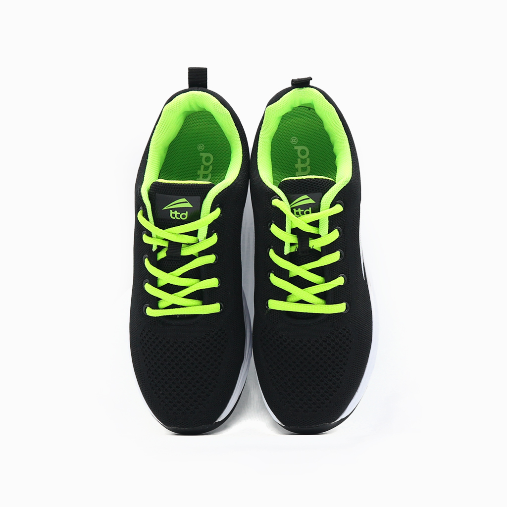 Sneaker nam TTDShoes V12 (Đen xanh lá)